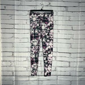 Everlast Pink Triangle Pattern Leggings S High-Waist Yoga Athleisure Activewear